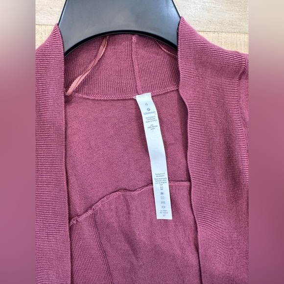 Lululemon.Merino wool Blissful Zen Sweater Slits open cardigan sweater Cashlu 6 - Picture 14 of 16